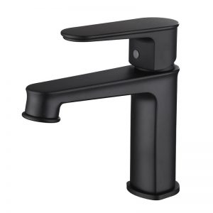 Basin Faucet Parts Matte Black Single Hole Bathroom Face Basin Faucet (2)