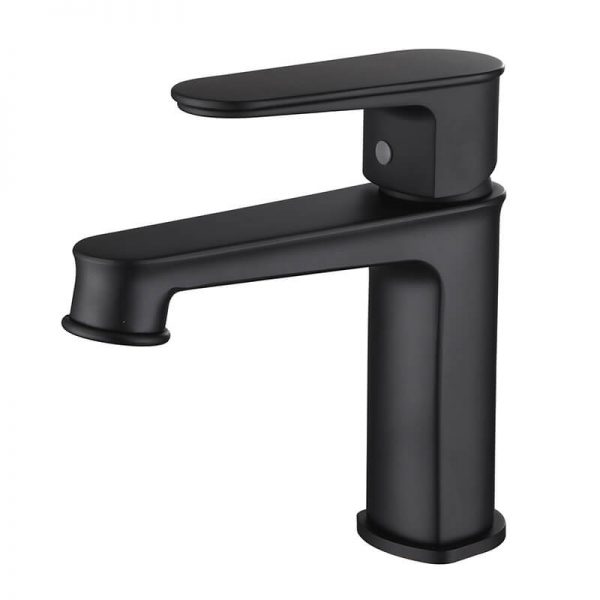 Basin Faucet Parts Matte Black Single Hole Bathroom Face Basin Faucet (2)