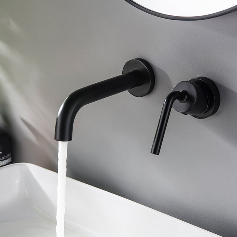 Basin Swivel Tap Wash Hand Durable Wall Mounted Basin Faucet (2)