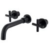 Basin Tap Faucet Wall Mounted Basin Faucet Sink Two Levers Wash Basin (6)