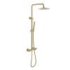 Gold Shower Faucet Set Shower Head Brushed Gold Bathroom Shower Tap Mixer (2)