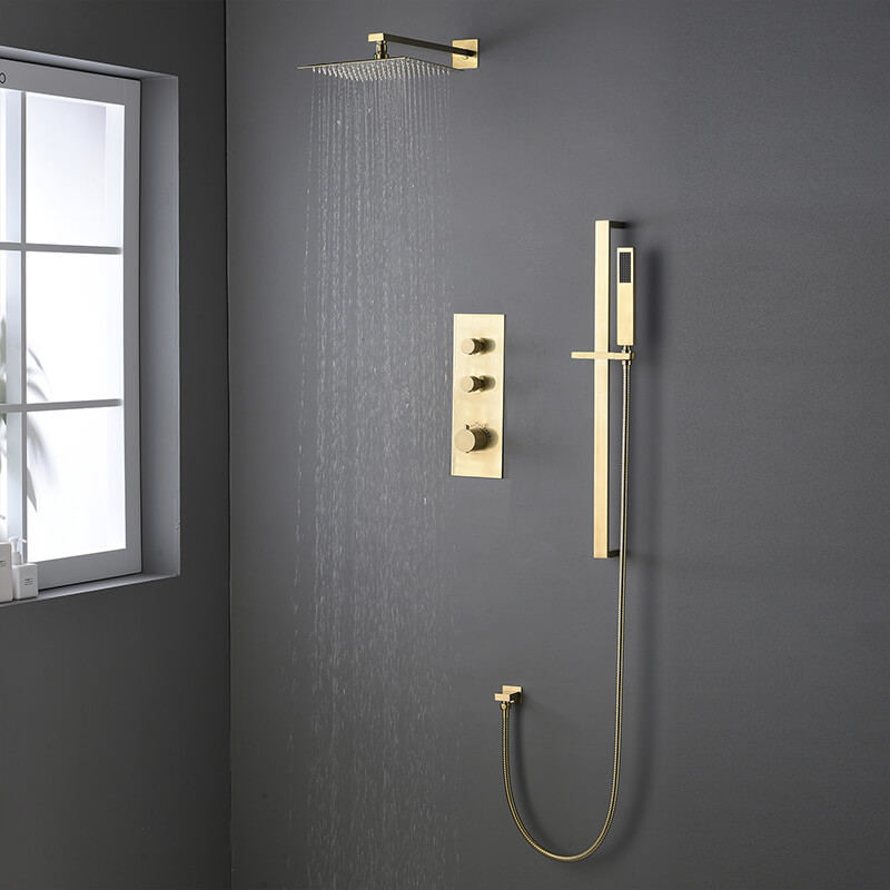 Shower Fixture Set Wholesale Single Handle Shower Faucet Gold (13)