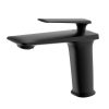 Square Sink Tap Black Single Lever Basin Sink Faucet Hose Sprayer (3)