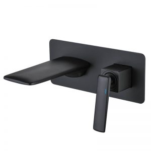 Unique Basin Taps Faucet Double Kitchen Sink Matte Black Bathroom Faucet (1)