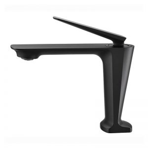Vanity Basin Taps Single Handle Brass Bathroom Black Basin Faucet (6)
