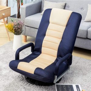 Folding Floor Sofa Space Saving Floor Chair Modern Removable Washable Armrest Cover (3)