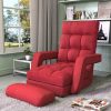 Folding Lazy Sofa Floor Chair For Small Space Lounger Bed Floor Chair Sofa With Armrests And A Pillow (1)