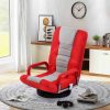 Gaming Floor Chair 7 Position Adjustable Floor Chair 360 Degree Swivel Base Red (6)