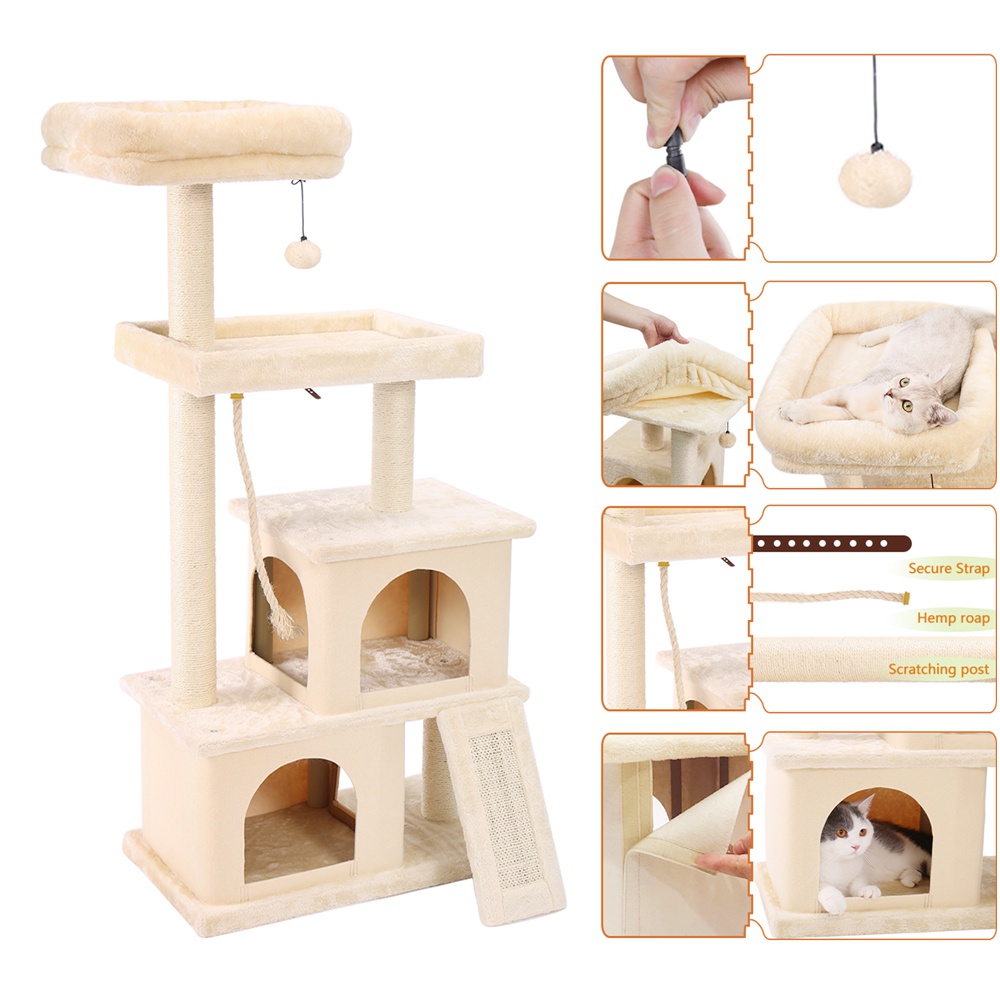 Cat Tree House 4 Level Deluxe Pad 50 Height (4)
