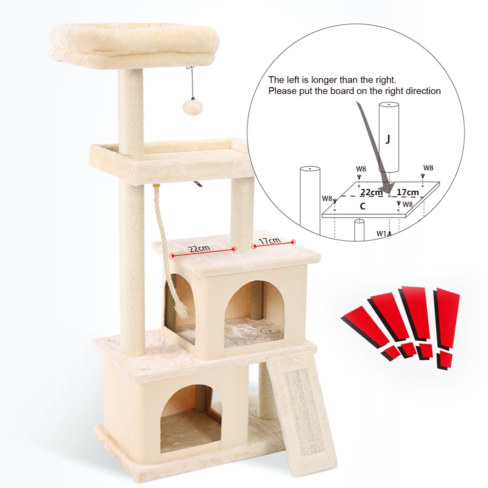 Cat Tree House 4 Level Deluxe Pad 50 Height (6)