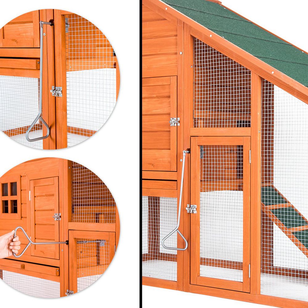 Chicken Coop Rabbit Cage Chicken House For Outdoor And Indoor (10)