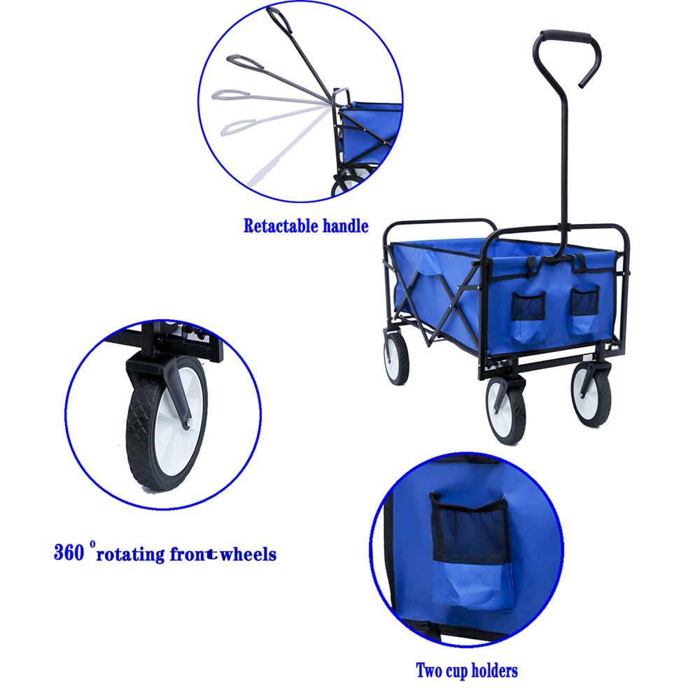 Collapsible Folding Outdoor Portable Utility Cart (2)