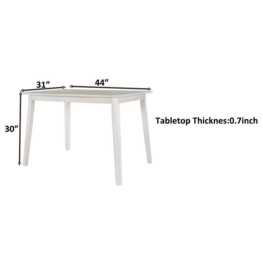 Dining Set Table And Chairs With Light Grey White For Farmhouse Rustic (1)