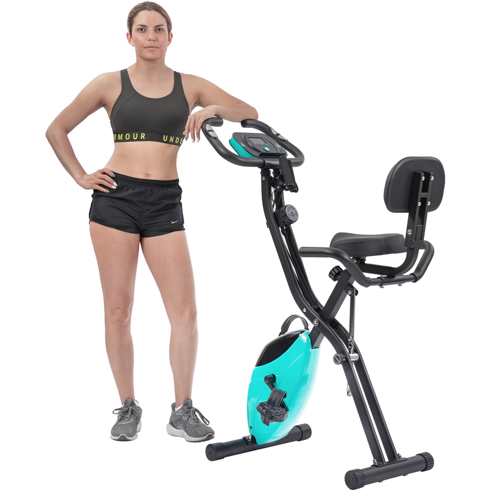 Fitness Upright Bike With Arm Bands And Backrest For Indoor Excercise (14)