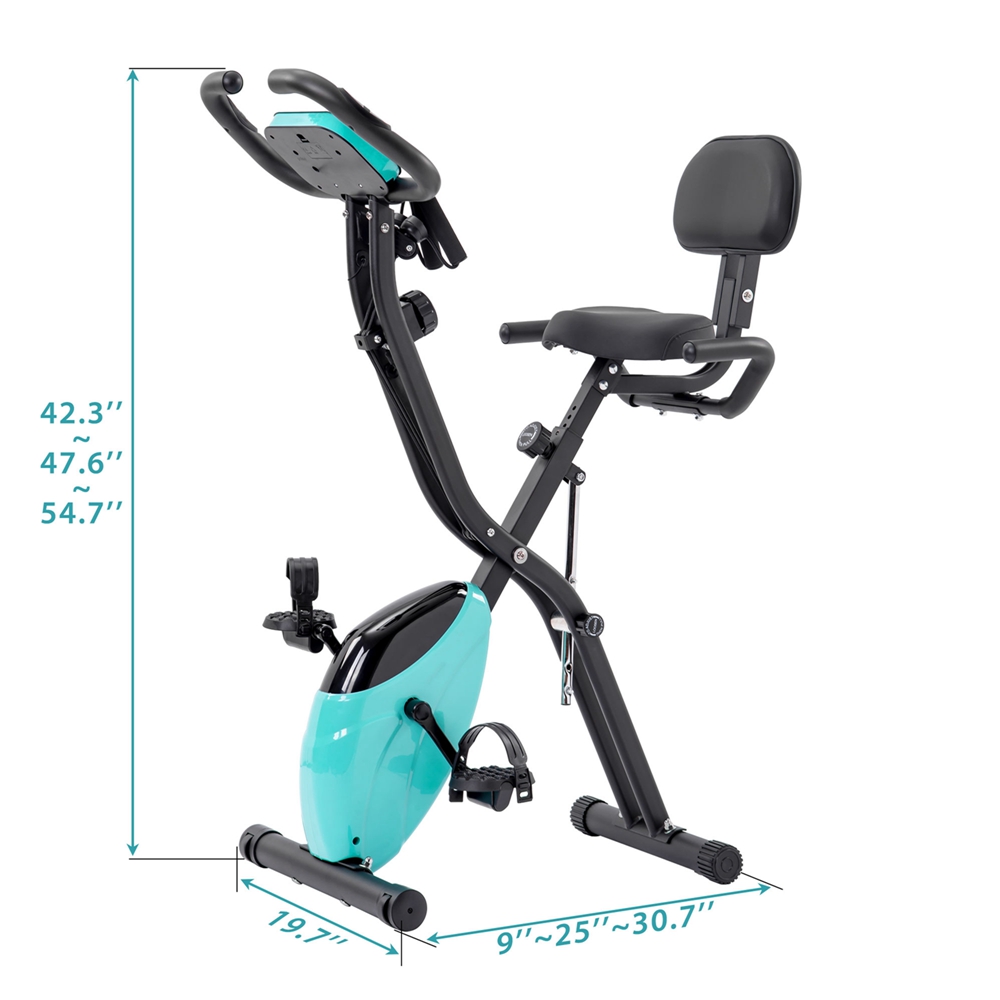 Fitness Upright Bike With Arm Bands And Backrest For Indoor Excercise (4)