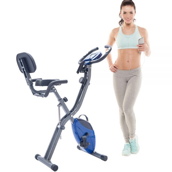 Folding Exercise Bike Indoor Fitness And Recumbent X Bike With 10 Level (9)
