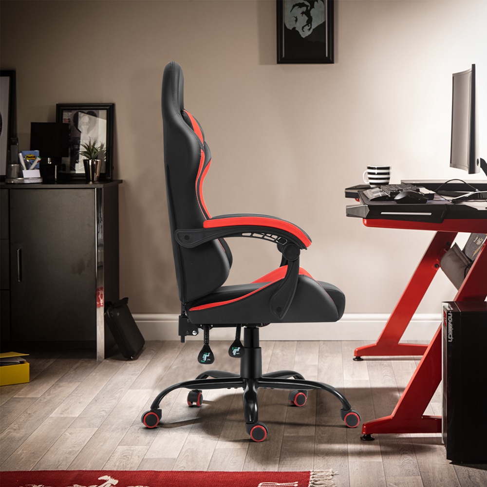 Gamer Chair Ergonomic Office Chair High Back With Lumbar Cushion And Headrest (8)