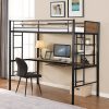 Loft Bed With Desk And Shelf Space Saving Design (14)