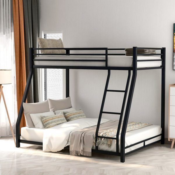 Metal Bunk Bed Twin Over Twin Bunk Bed With Stair (1)