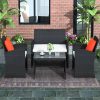 Outdoor Rattan Sectional Sofa With Tempered Glass Tabletop (11)