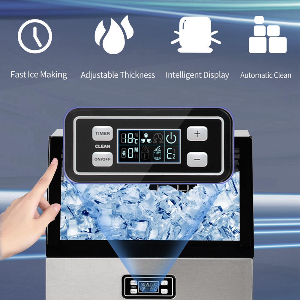 Portable Countertop Ice Maker Machine Auto Clean 100lbs Per 24h (13)