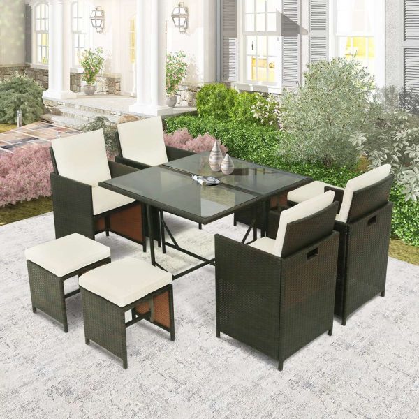 Pretzel Rattan Sectional Sofa Outdoor Patio Furniture Sets (27)