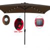 Waterproof Umbrellas Sunshade With Crank And Push Button Tilt (1)