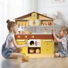 Wooden Pretend Play Kitchen Set Toys Gift For Kids Toddlers (2)